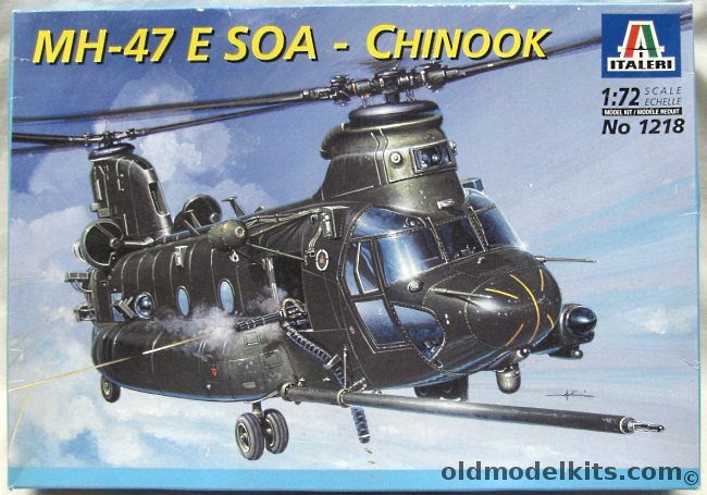 Italeri 1/72 MH-47 E SOA Chinook Gunship - (MH47E), 1218 plastic model kit